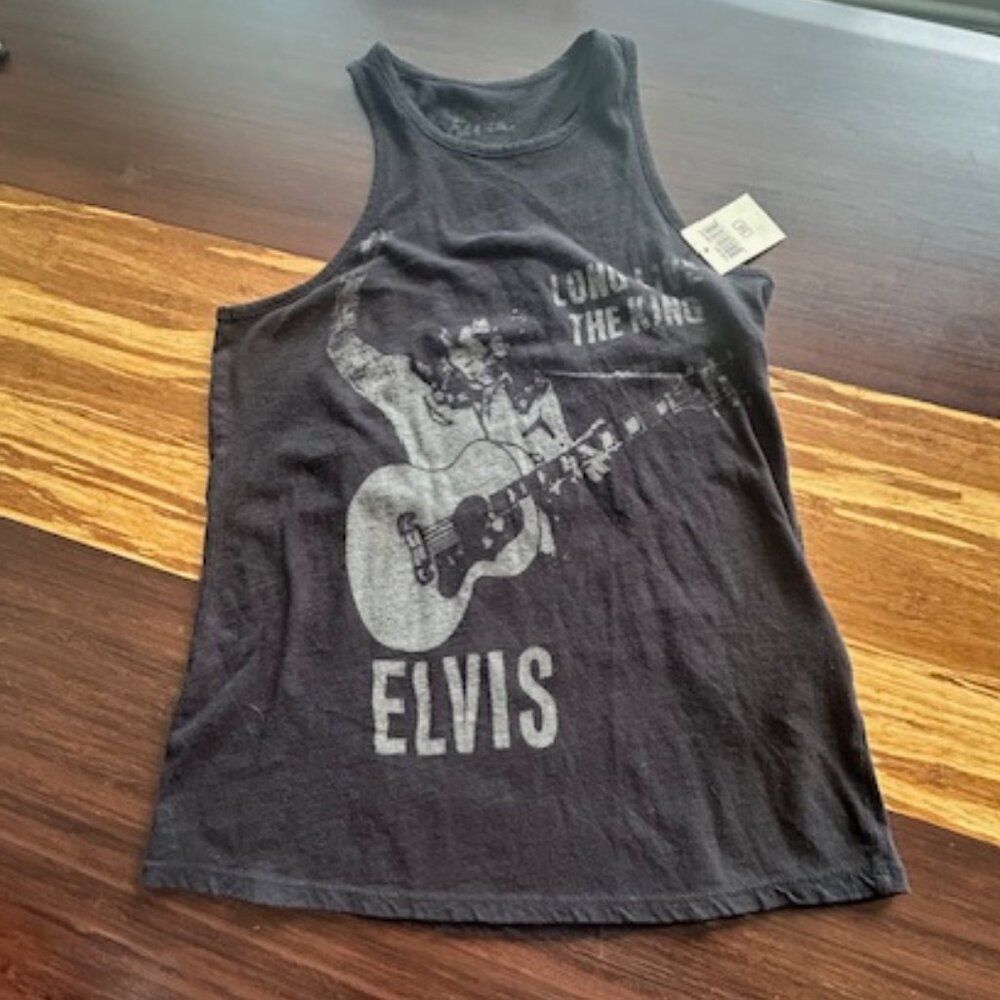 Lucky Brand Elvis Graphic Tank Top